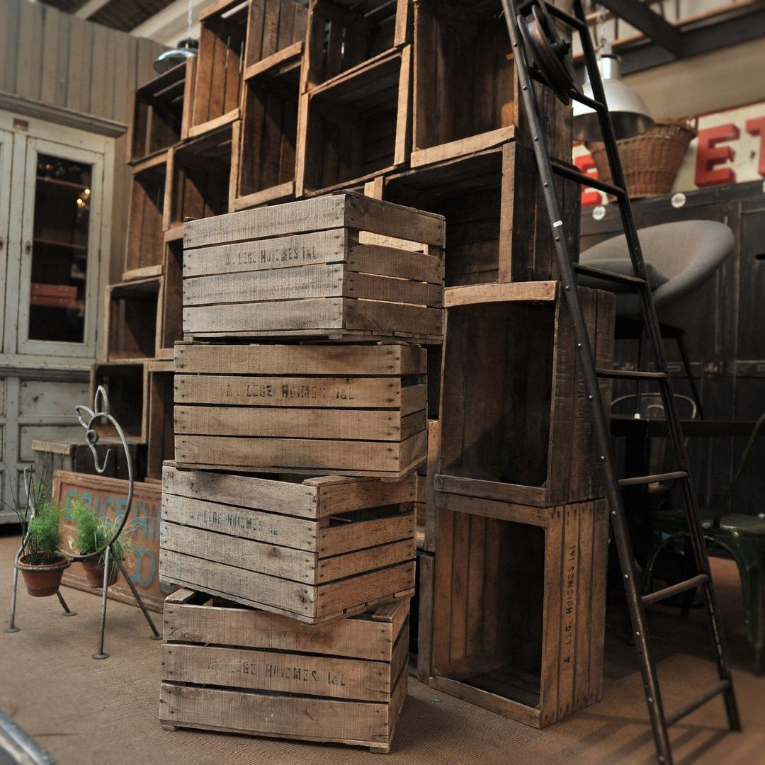 French Wooden Crate