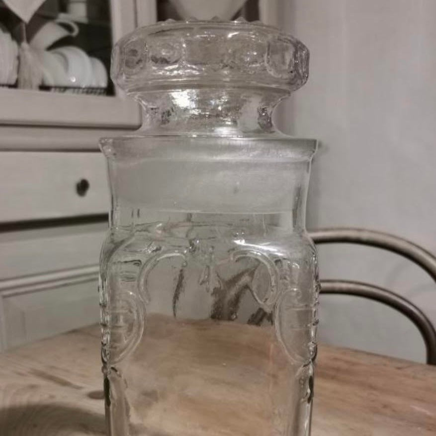 1920 French Glass Candy Jar