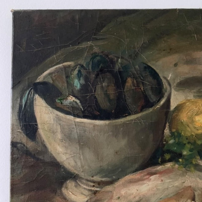 Unframed Oil on Canvas - "Fish"