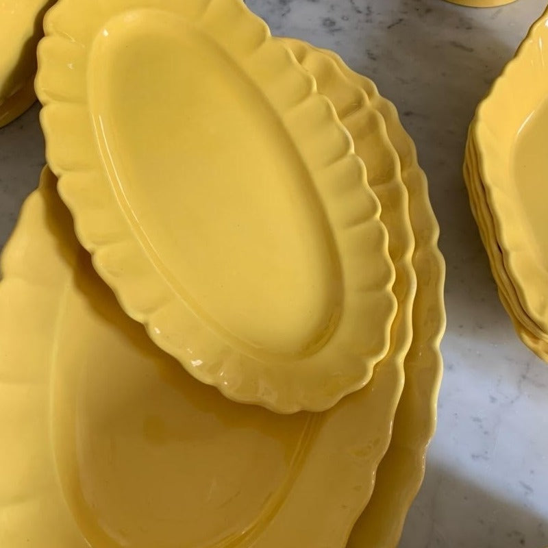 Bright Yellow 29 Piece Dinnerware by Sicard since 1890