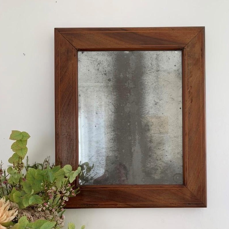 1820 Wood Framed Mercury Mirror