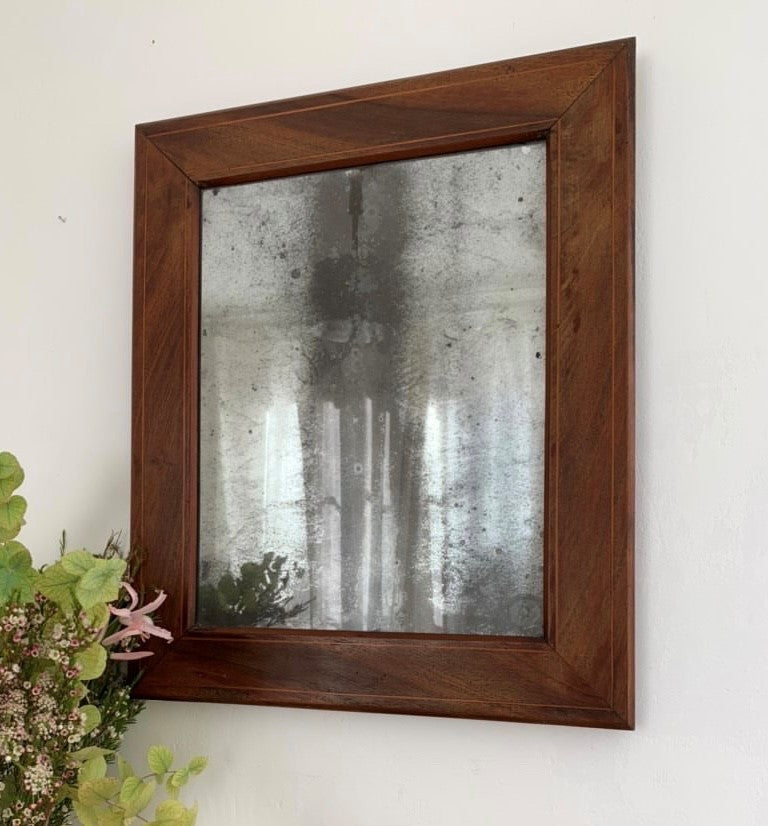 1820 Wood Framed Mercury Mirror