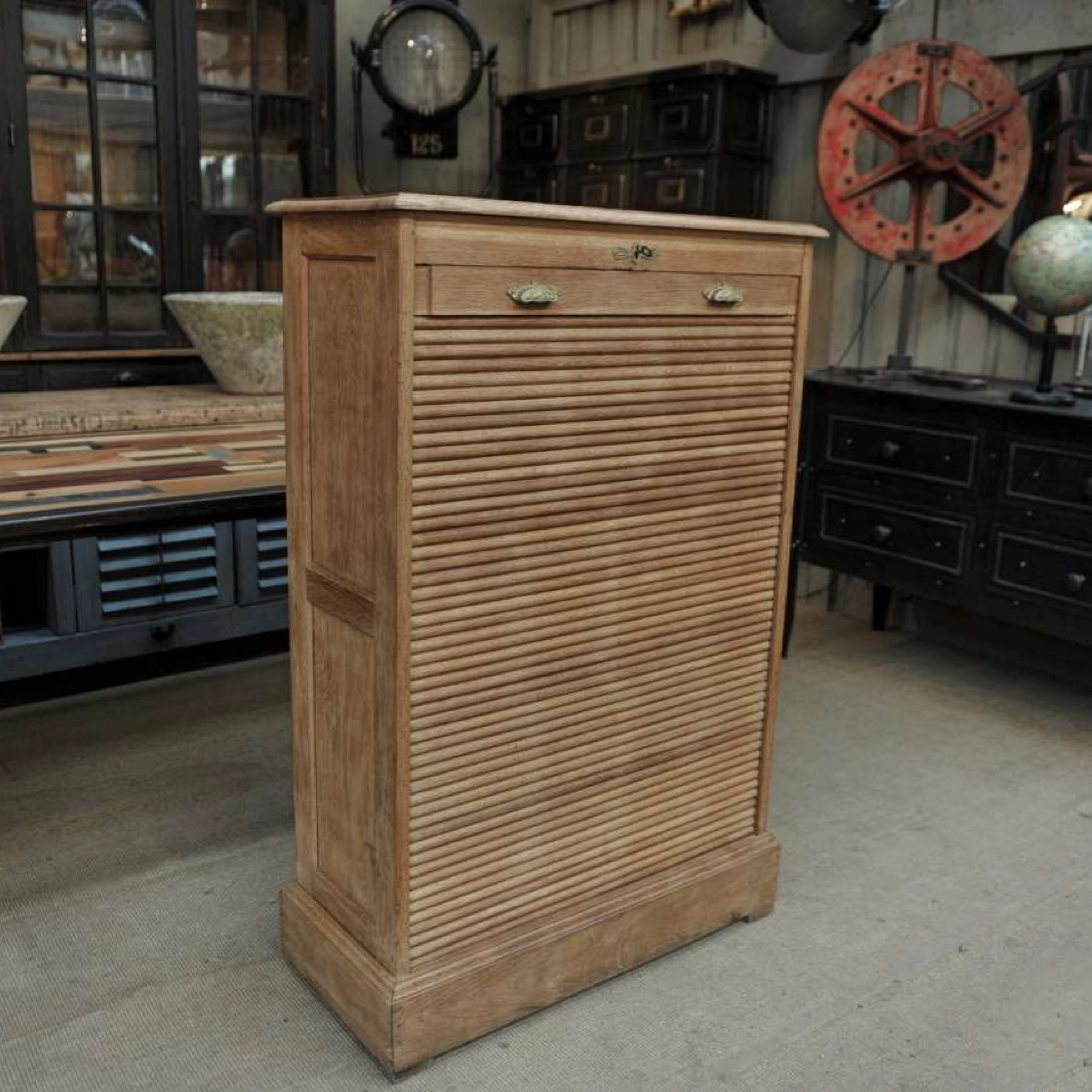 French 1930s Tambour Cabinet