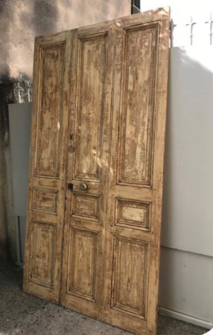 Triple Set of Pine Doors