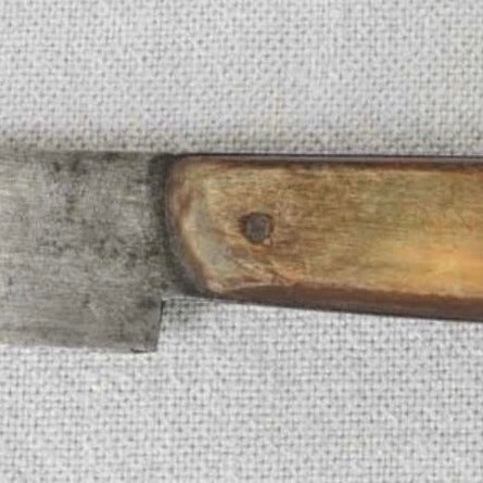 Pair of Horn Handed Carving Knives with Steel Blade