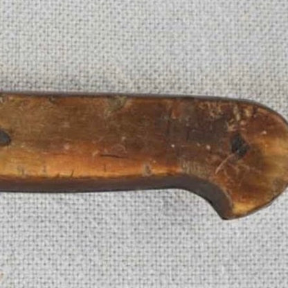 Pair of Horn Handed Carving Knives with Steel Blade