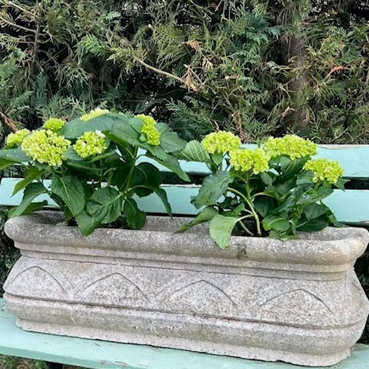 Stone Planter with Flat Back
