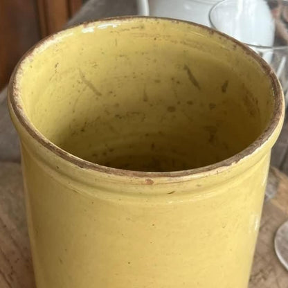 Antique French Ceramic Mustard Pot