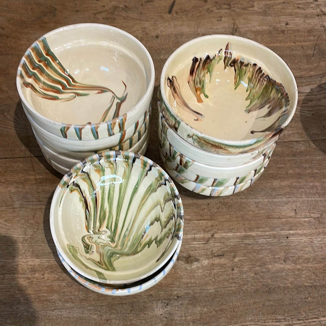 Cream Swirl Bowls