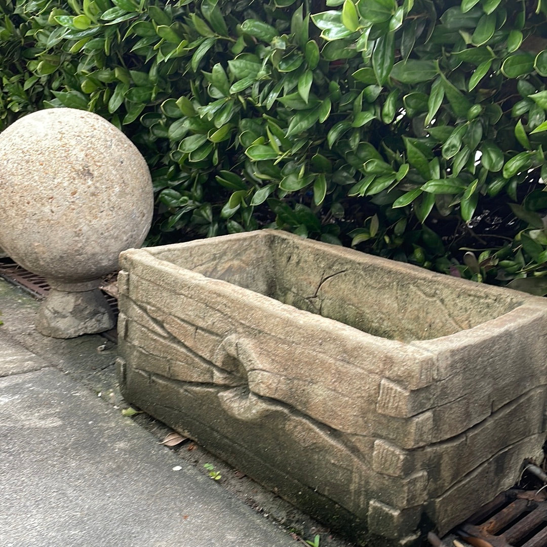 Faux Bois Planters