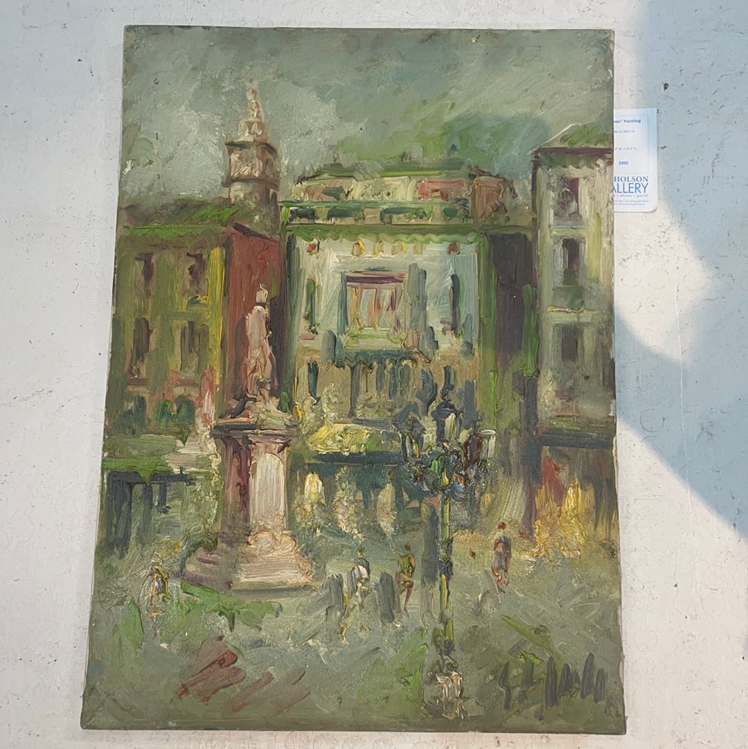Unframed Oil Painting of Place De Vendome