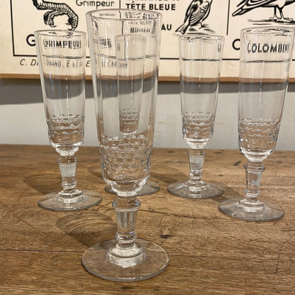Set of 5 Champagne Flutes