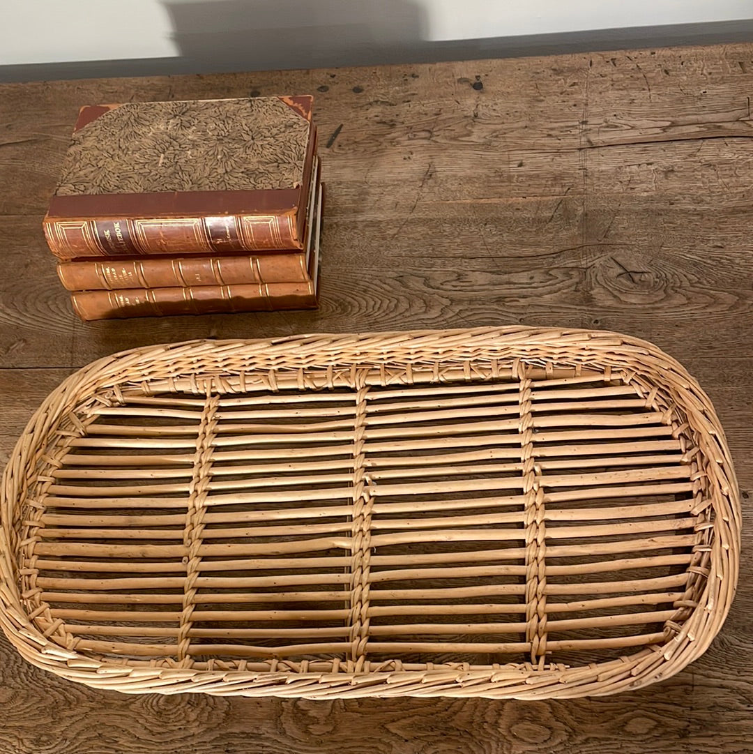 1950 French Wicker Tray