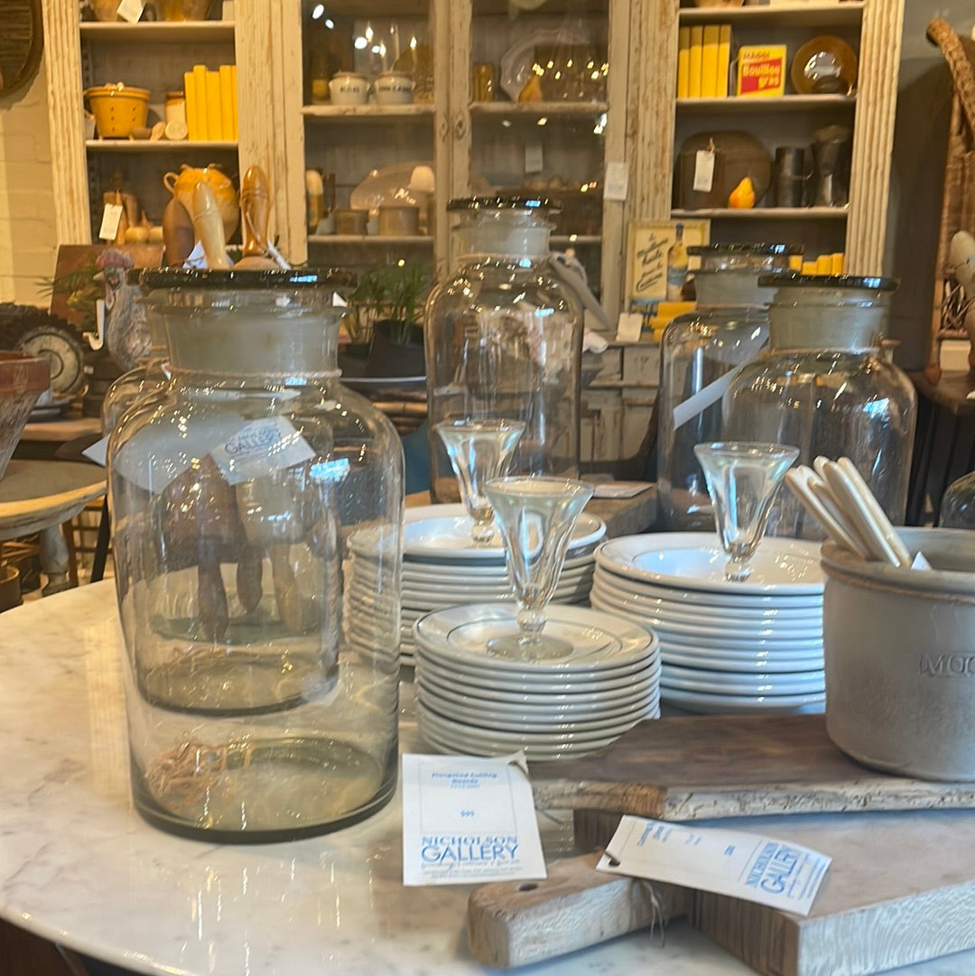 Glass Canisters with Tops