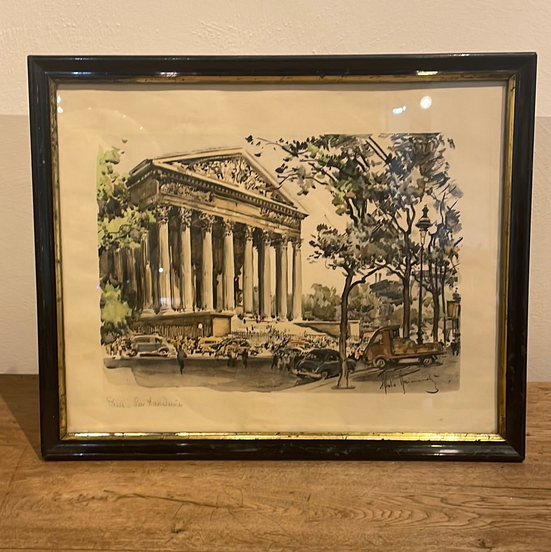 Engraving of Paris
