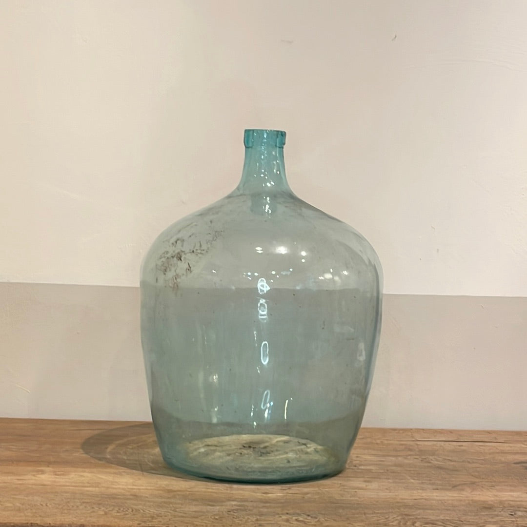Large Blue Glass Demi Johns