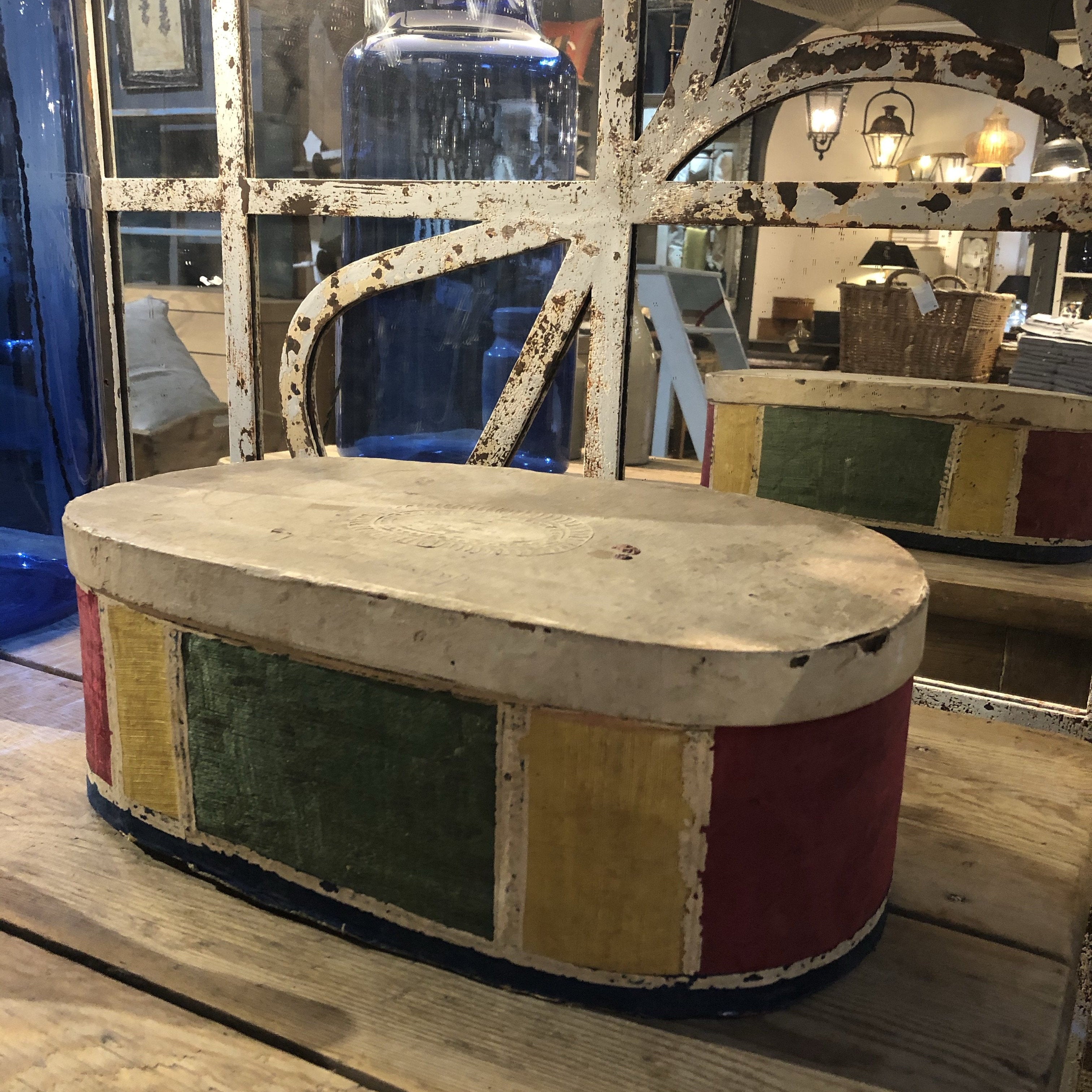 18th Century Italian Box - Wood, Paper and Fabric
